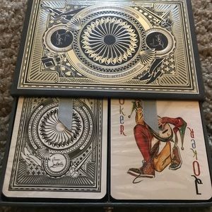 Christian Louboutin red black playing card set